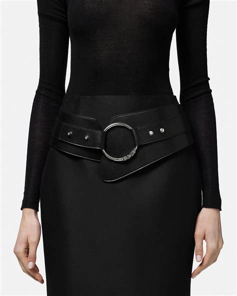 versace waist belt|versace medusa belt women's.